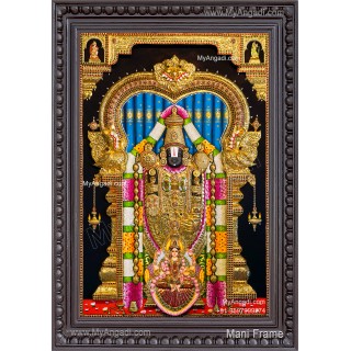 3D Balaji Lakshmi Tanjore Painting