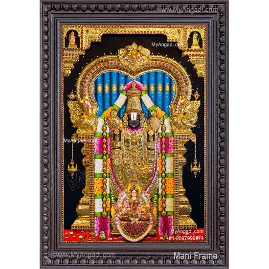 3D Balaji Lakshmi Tanjore Painting 3D Balaji Lakshmi Tanjore Painting