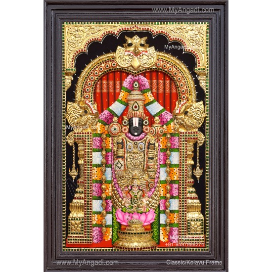 3d Balaji Lakshmi Tanjore Painting