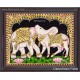 Airavateshwarar Temple Optical Illusion Cow Elephant Tanjore Painting
