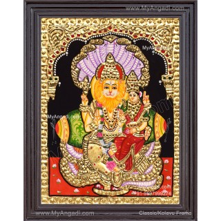 Lakshmi Narasimhar Tanjore Painting