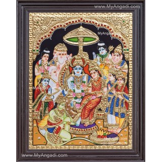 Ramar Pattabhisekam Tanjore Painting