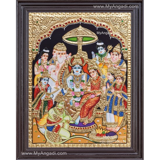Ramar Pattabhisekam Tanjore Painting