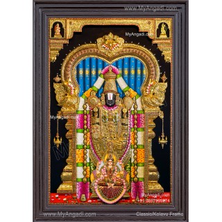 3D Balaji Lakshmi Tanjore Painting