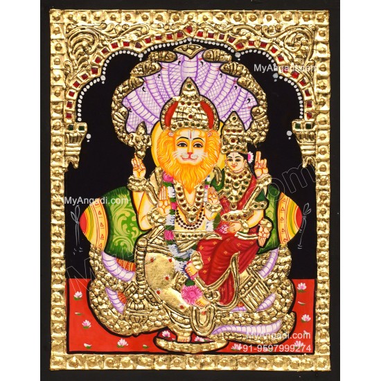 Lakshmi Narasimhar Tanjore Painting