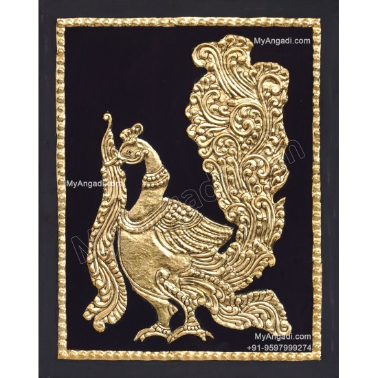 Peacock Tanjore Painting Peacock Tanjore Painting