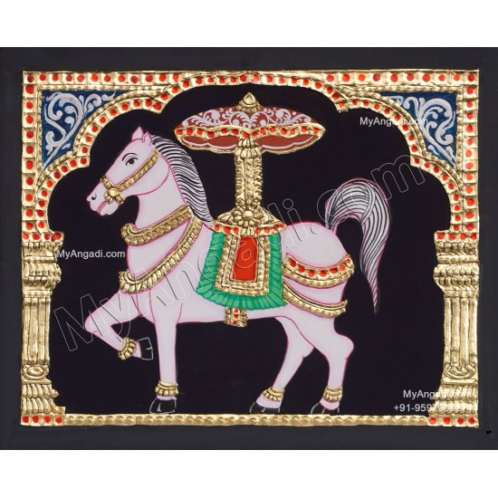 Horse Tanjore Painting