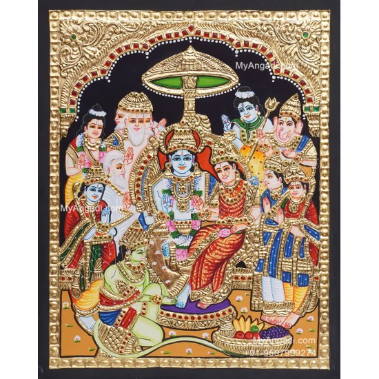 Ramar Pattabhisekam Tanjore Painting