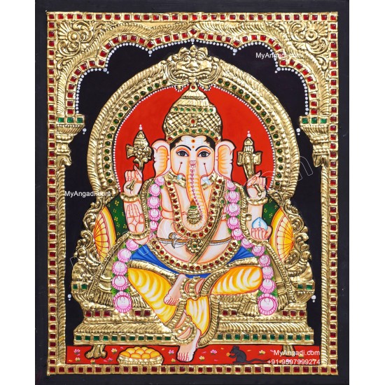 Ganapathi Tanjore Painting 