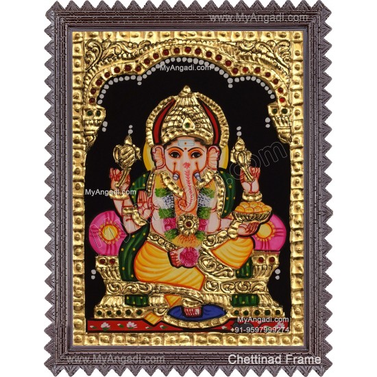 Ganesha Tanjore Painting Ganesha Tanjore Painting