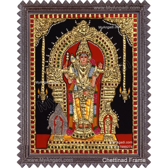 Thiruchendhur Murugar Tanjore Painting Thiruchendhur Murugar Tanjore Painting