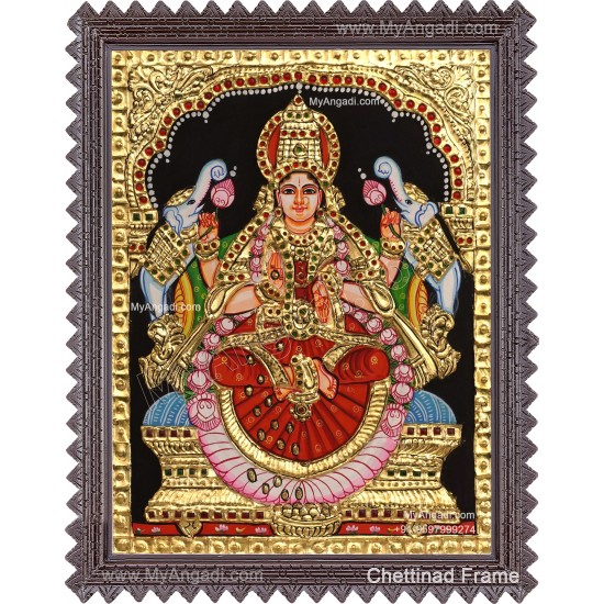 Gajalakshmi Tanjore Painting Gajalakshmi Tanjore Painting