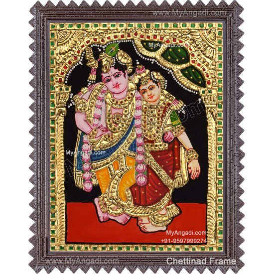 Kannan Rukmani Tanjore Painting