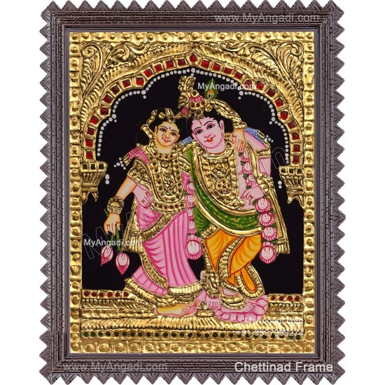 Kannan Rukmani Tanjore Painting