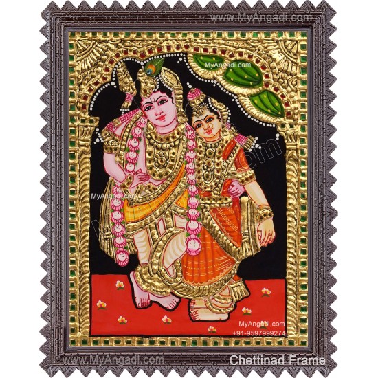 Kannan Rukmani Tanjore Painting