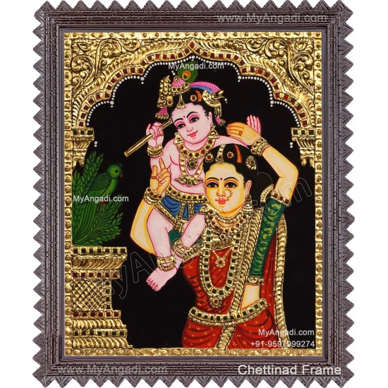 Yashoda Krishna Tanjore Painting Yashoda Krishna Tanjore Painting