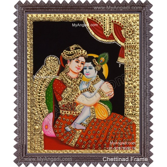Yashoda Krishna Tanjore Painting