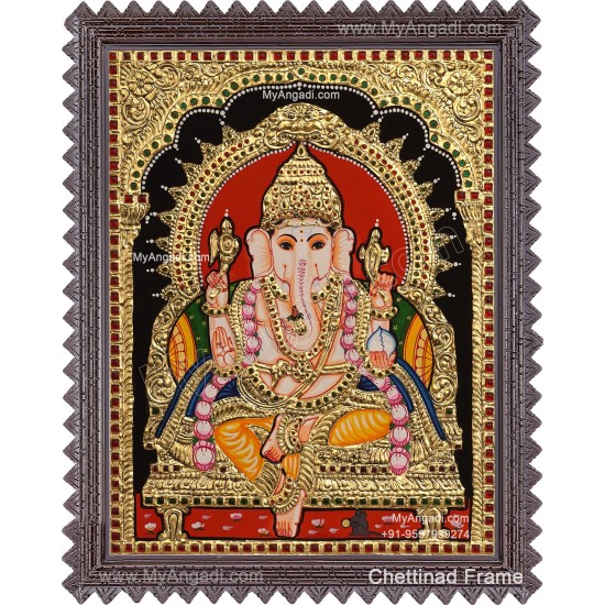 Ganesha Tanjore Painting Ganesha Tanjore Painting