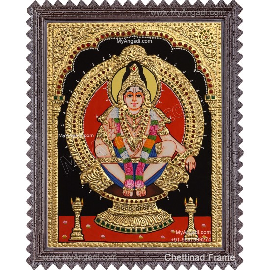 Ayyappan Tanjore Painting Ayyappan Tanjore Painting
