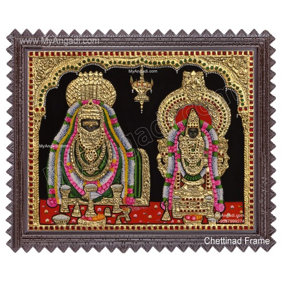 Annamalaiyar Unnamalaiyamman Tanjore Painting