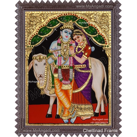 Radha Krishna Tanjore Painting