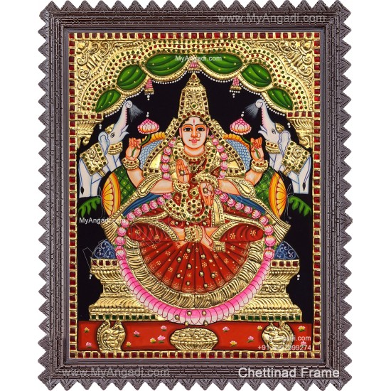 Gajalakshmi Tanjore Painting