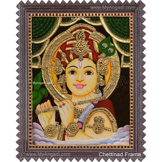 Krishna Tanjore Painting Krishna Tanjore Painting