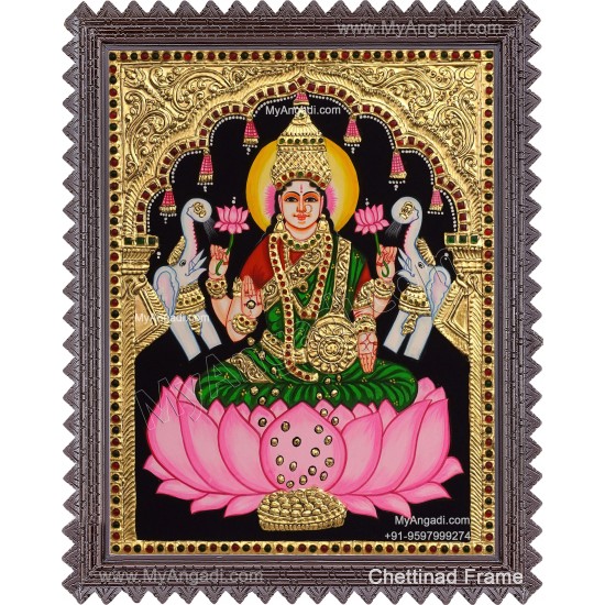 Gajalakshmi Tanjore Painting