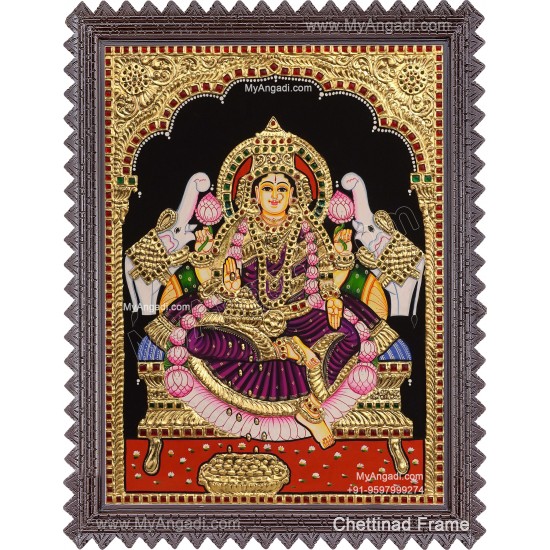 Gajalakshmi Tanjore Painting