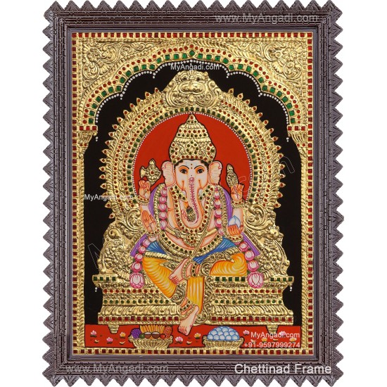 Ganesha Tanjore Painting Ganesha Tanjore Painting
