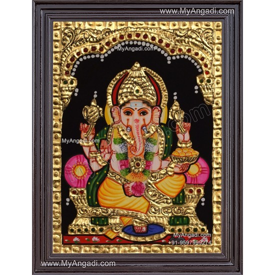 Ganesha Tanjore Painting Ganesha Tanjore Painting
