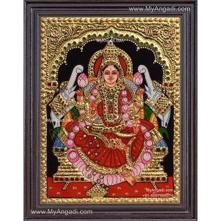 Gajalakshmi Tanjore Painting