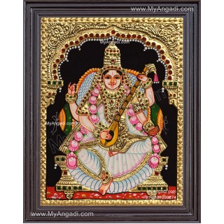 Saraswathi Tanjore Painting