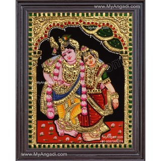 Kannan Rukmani Tanjore Painting