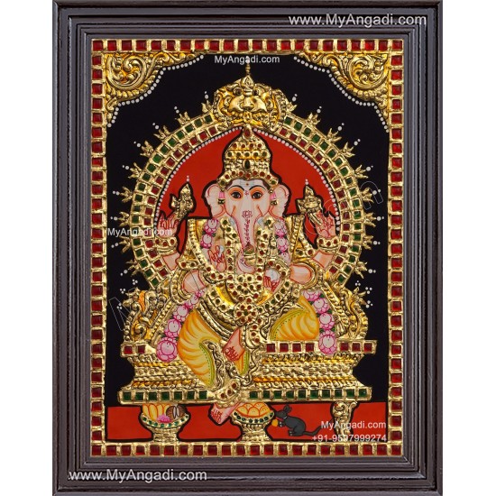 Ganesha Tanjore Painting Ganesha Tanjore Painting