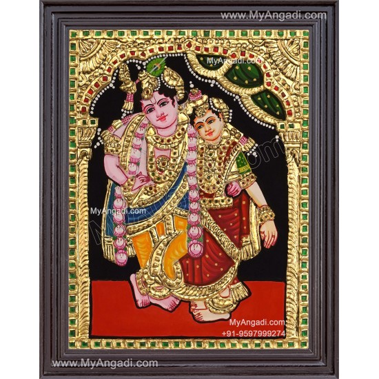Kannan Rukmani Tanjore Painting