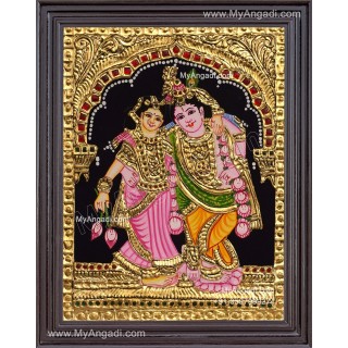 Kannan Rukmani Tanjore Painting
