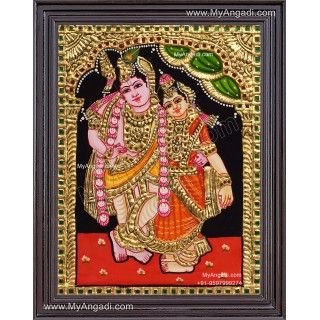 Kannan Rukmani Tanjore Painting