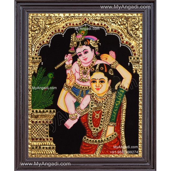 Yashoda Krishna Tanjore Painting Yashoda Krishna Tanjore Painting