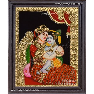 Yashoda Krishna Tanjore Painting