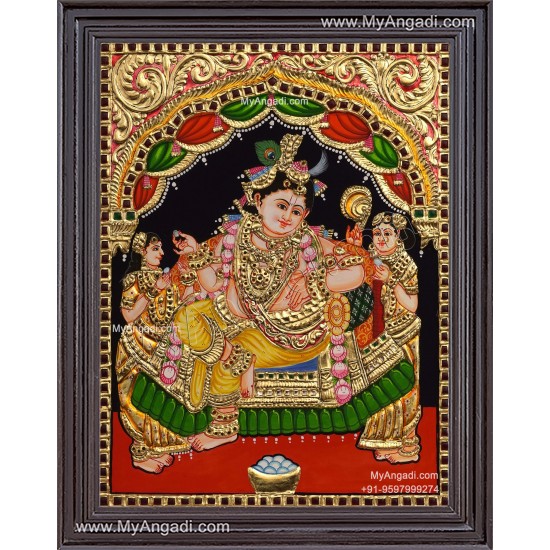 Krishna Tanjore Painting Krishna Tanjore Painting