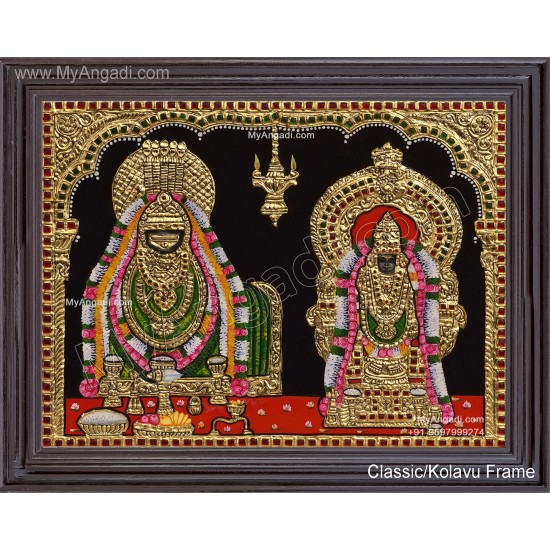 Annamalaiyar Unnamalaiyamman Tanjore Painting