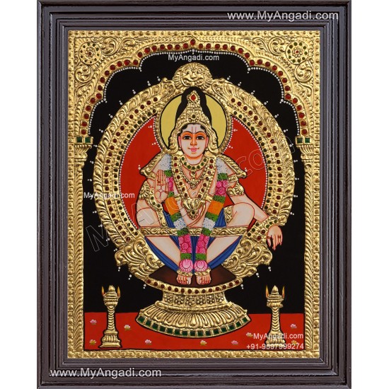 Ayyappan Tanjore Painting Ayyappan Tanjore Painting