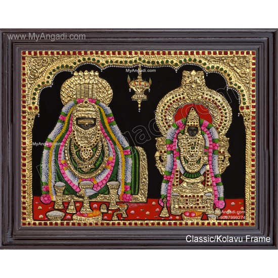 Annamalaiyar Unnamalaiyamman Tanjore Painting