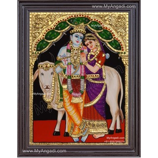 Radha Krishna Tanjore Painting