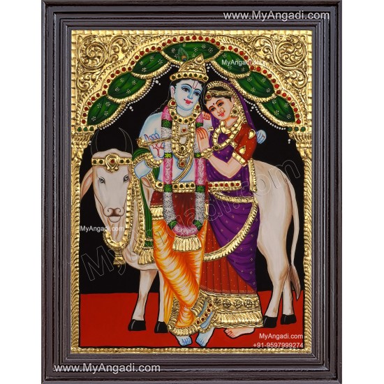 Radha Krishna Tanjore Painting