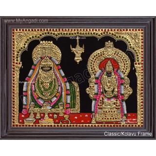 Annamalaiyar Unnamalaiyamman Tanjore Painting