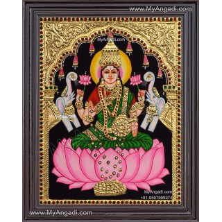 Gajalakshmi Tanjore Painting