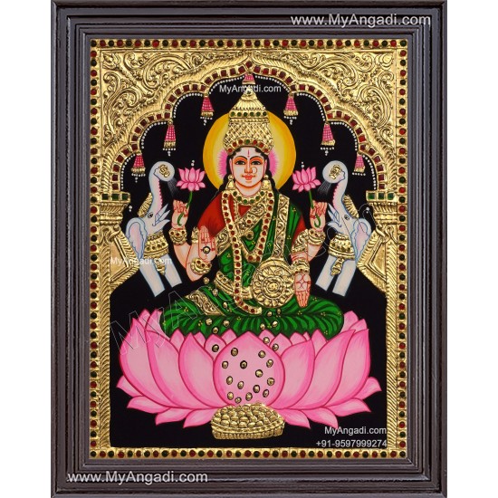 Gajalakshmi Tanjore Painting