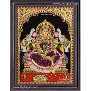 Gajalakshmi Tanjore Painting